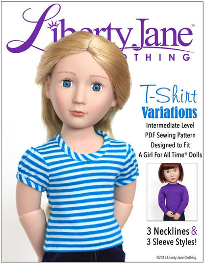 T-Shirt Variations Pattern for AGAT Dolls