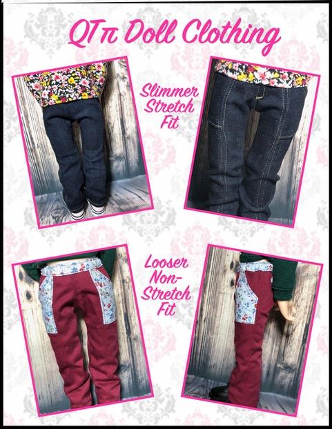 Skinny Utility Pants Pattern For A Girl For All Time Dolls