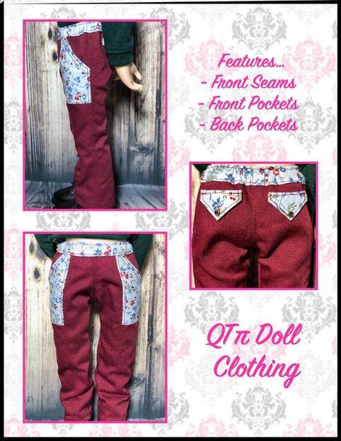 Skinny Utility Pants Pattern For A Girl For All Time Dolls