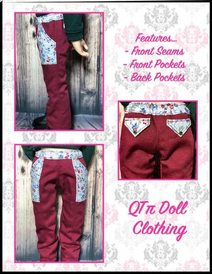 Skinny Utility Pants Pattern For A Girl For All Time Dolls
