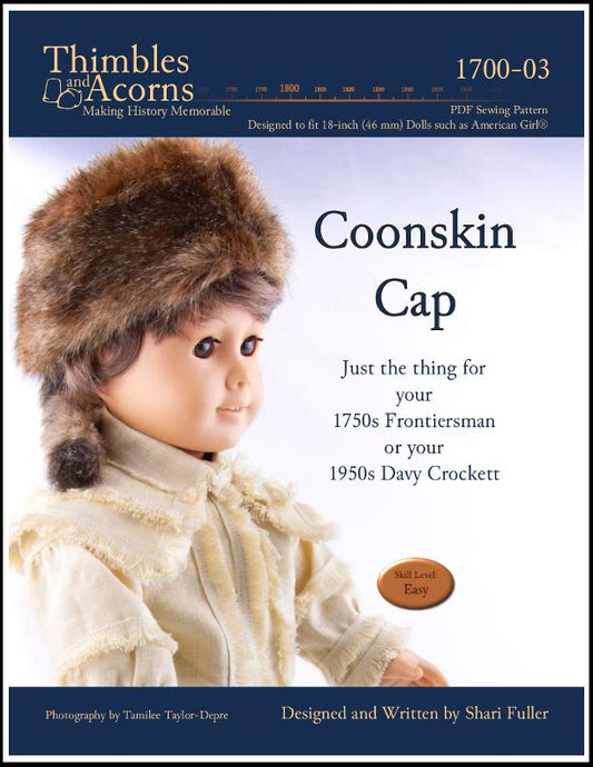 Coonskin Cap 18" Doll Accessories