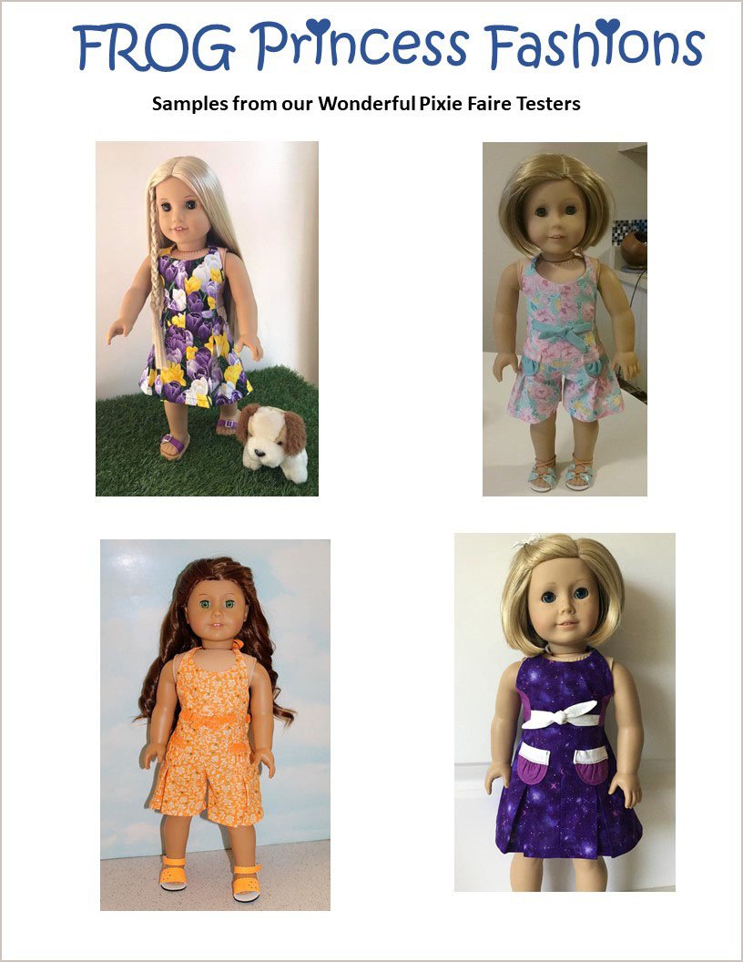 Retro Romper 18" Doll Clothes Pattern