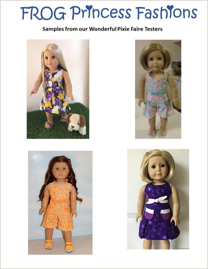 Retro Romper 18" Doll Clothes Pattern