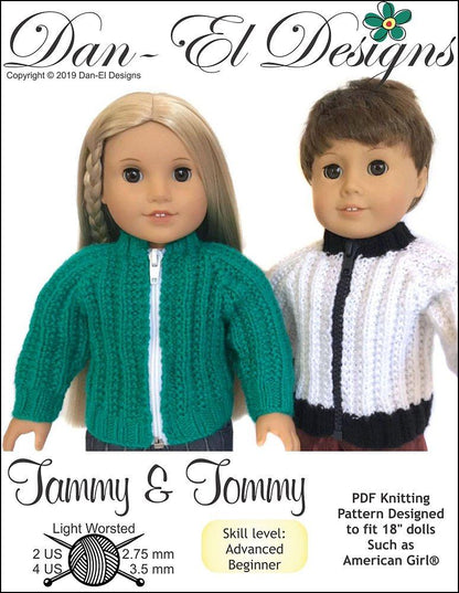 Tammy & Tommy 18" Doll Knitting Pattern