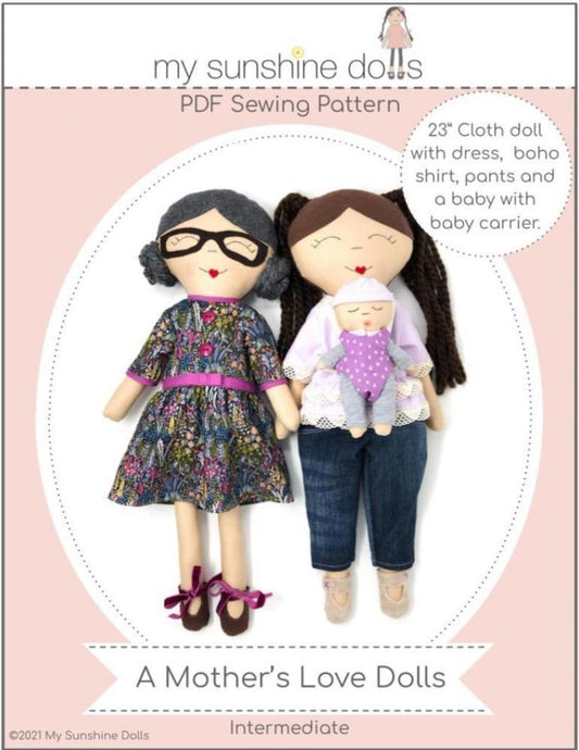 A Mother's Love Dolls 23 inch Cloth Doll Pattern