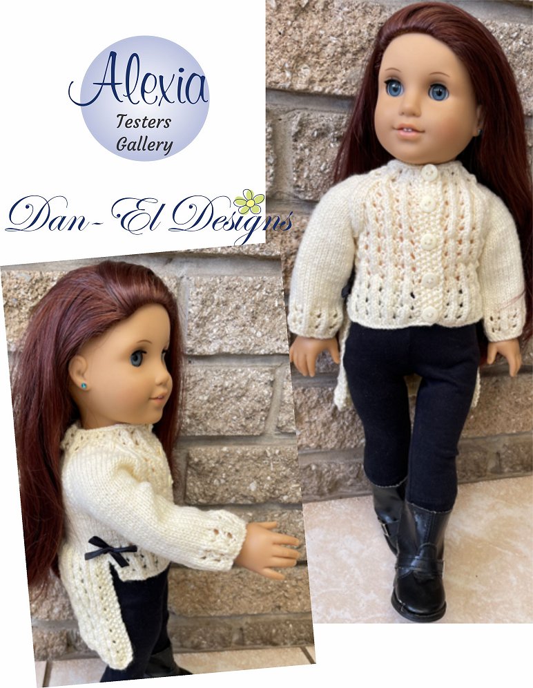 Alexia 18" Doll Clothes Knitting Pattern