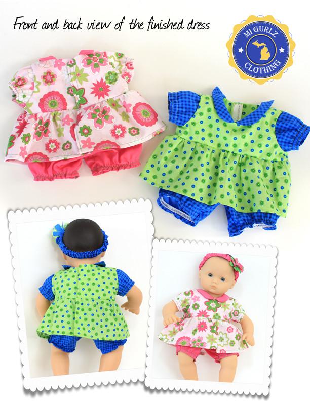 Ann Arbor Dress & Romper 15" Baby Doll Clothes