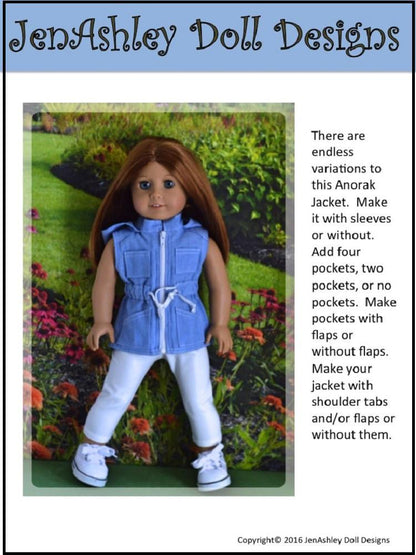 Go Everywhere Anorak Jacket 18" Doll Clothes