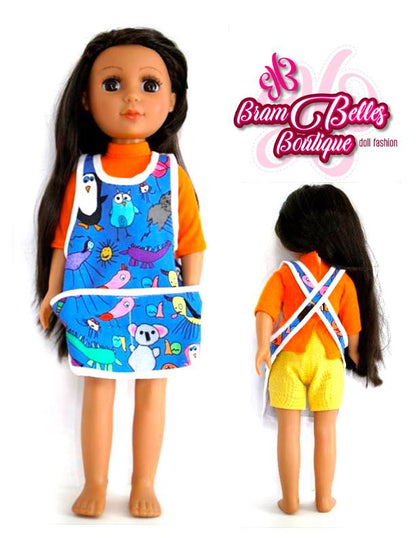 Criss Cross Apron 14-14.5" Doll Accessories Pattern