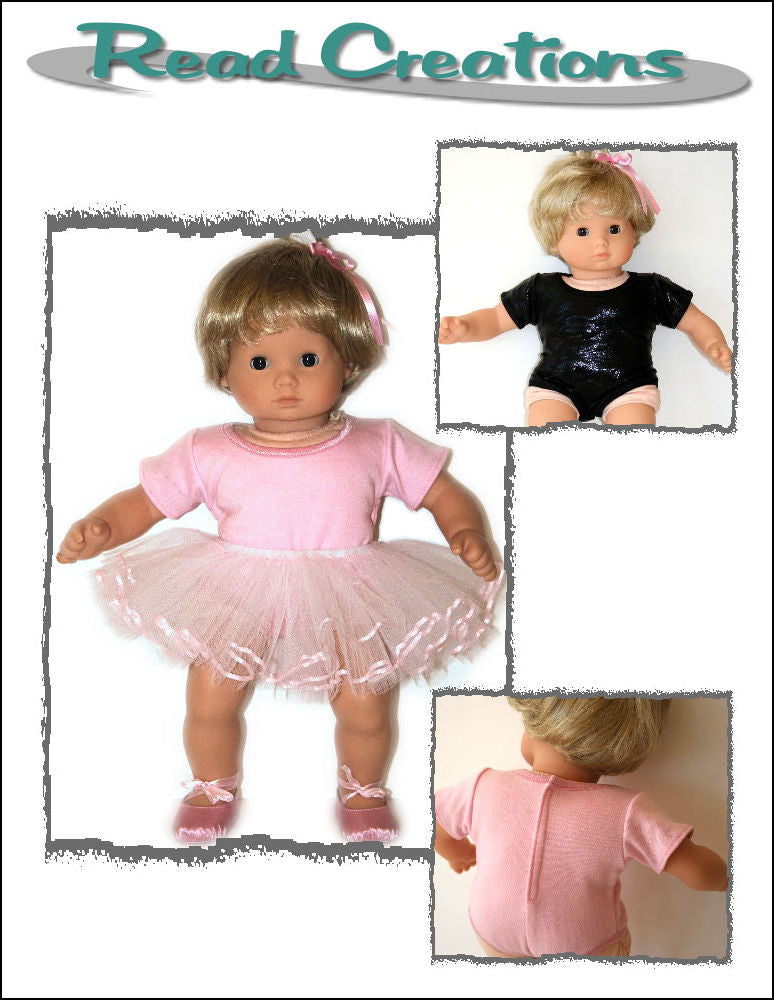 Ballet Leotard 15" Baby Doll Clothes Pattern