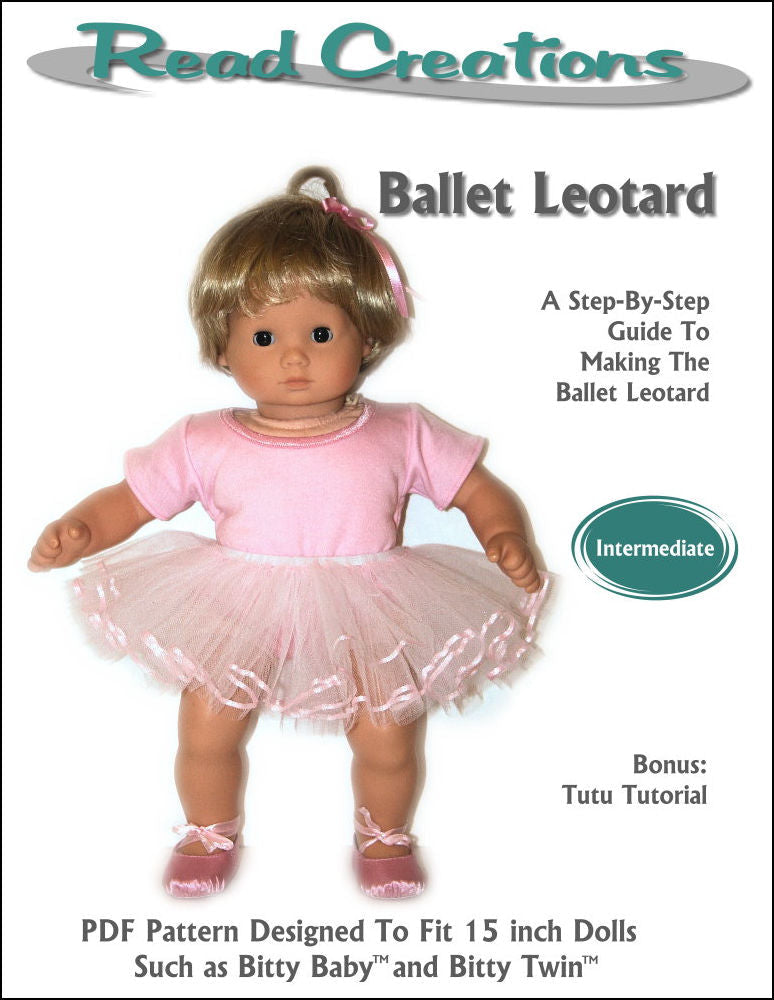 Ballet Leotard 15" Baby Doll Clothes Pattern