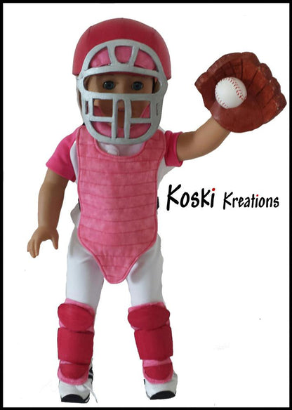 Baseball Equipment 18" Doll Accessory Pattern