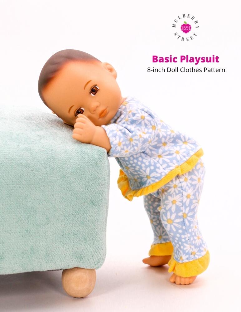 Basic Playsuit 8" Baby Doll Clothes Pattern