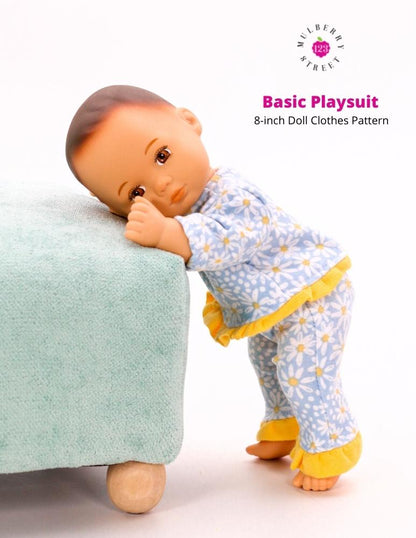 Basic Playsuit 8" Baby Doll Clothes Pattern
