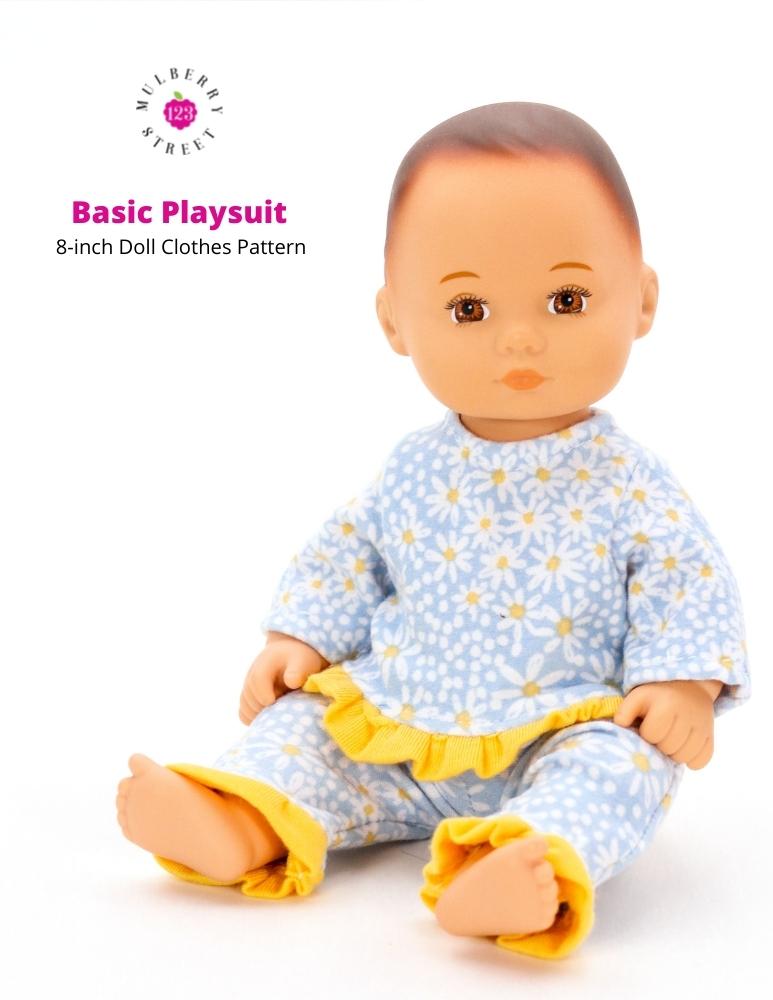 Basic Playsuit 8" Baby Doll Clothes Pattern