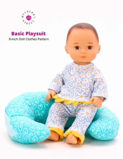 Basic Playsuit 8" Baby Doll Clothes Pattern
