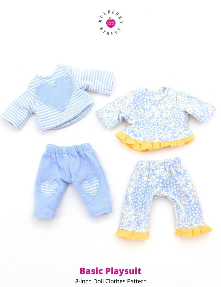 Basic Playsuit 8" Baby Doll Clothes Pattern