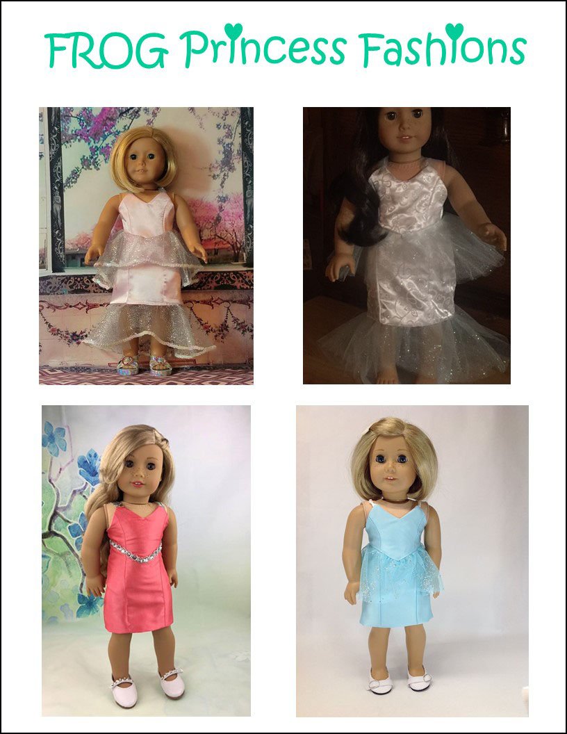 Beautiful Butterfly Gown 18" Doll Clothes Pattern