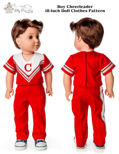 Boy Cheerleader 18" Doll Clothes Pattern