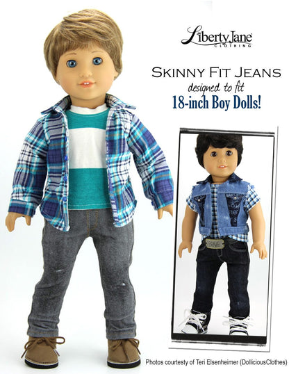 Boy Doll Jeans Bundle 18" Doll Clothes Pattern