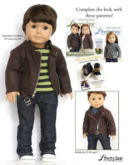 Boy Doll Jeans Bundle 18" Doll Clothes Pattern