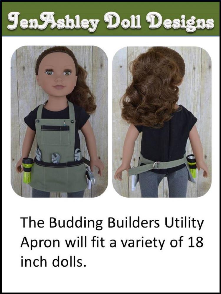 Budding Builder Utility Apron 18" Doll Clothes