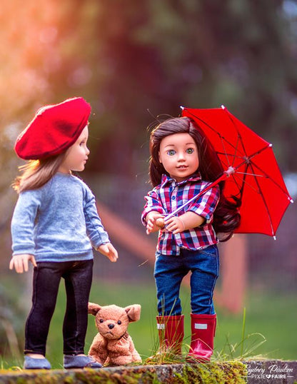 Button Up Shirt Bundle for Girls and Boys 18" Doll Clothes Pattern