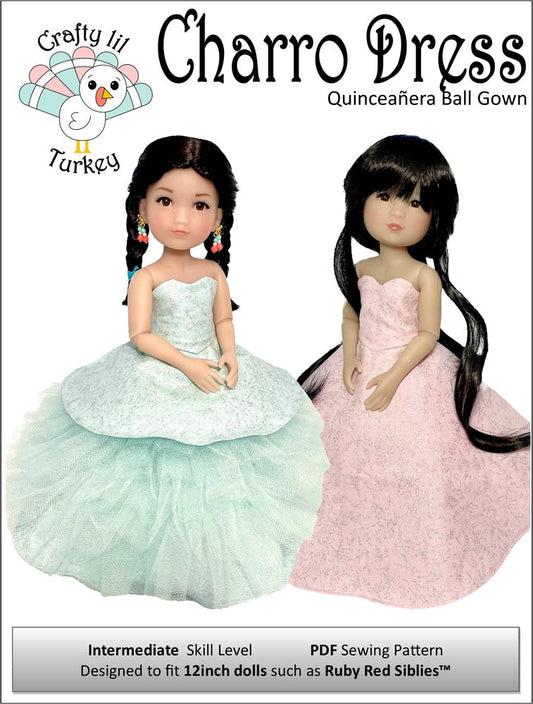 Charro Dress Pattern For 12" Siblies Dolls