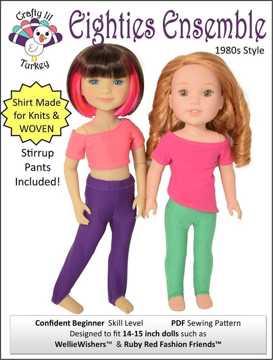 Eighties Ensemble 14-15" Doll Clothes Pattern