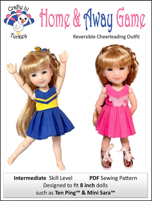 Home & Away Game Pattern for 8" BJD Dolls such as Ten Ping and Mini Sara
