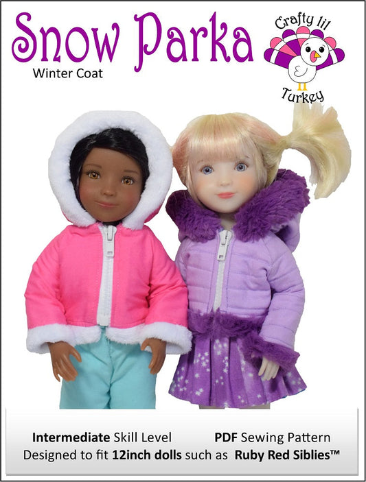 Snow Parka Pattern For 12" Siblies Dolls