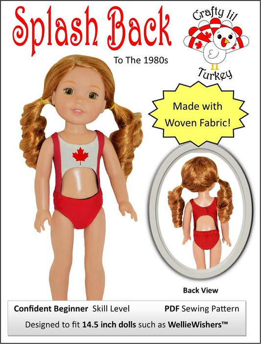 Splash Back To The 1980s 14.5" Doll Clothes Pattern