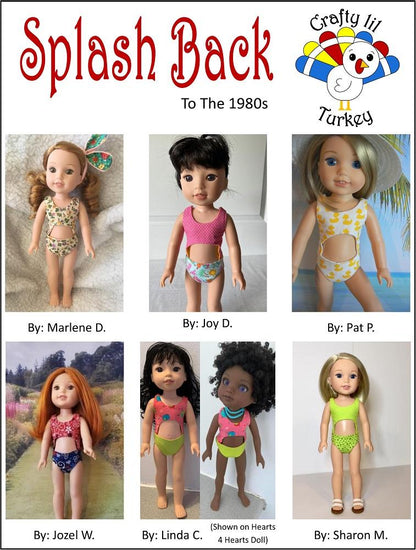 Splash Back To The 1980s 14.5" Doll Clothes Pattern