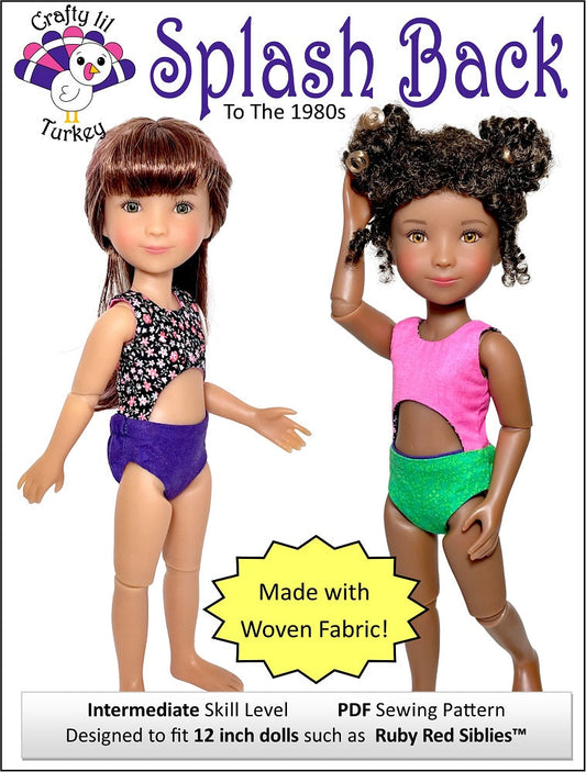 Splash Back To The 1980s  Pattern for 12" Siblies Dolls