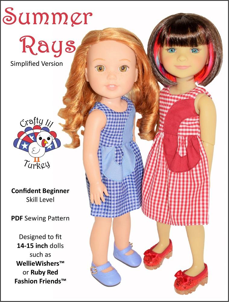 Summer Rays 14-15" Doll Clothes Pattern
