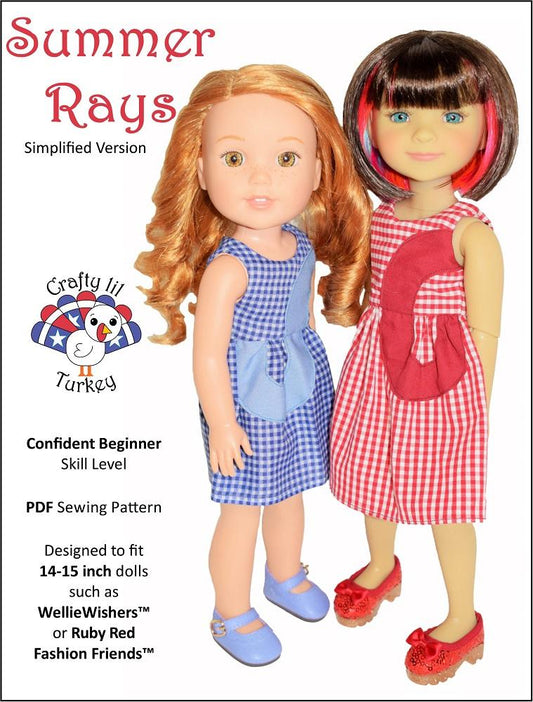 Summer Rays 14-15" Doll Clothes Pattern