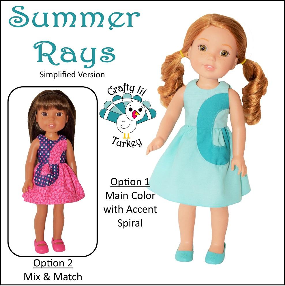Summer Rays 14-15" Doll Clothes Pattern