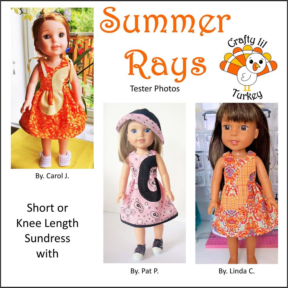Summer Rays 14-15" Doll Clothes Pattern