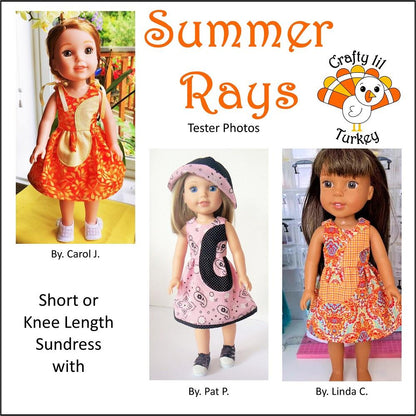 Summer Rays 14-15" Doll Clothes Pattern
