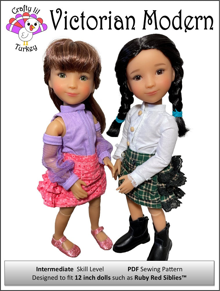 Victorian Modern Pattern for 12" Siblies Dolls