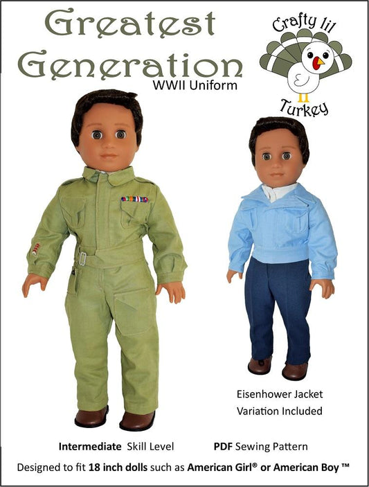 Greatest Generation 18" Doll Clothes Pattern