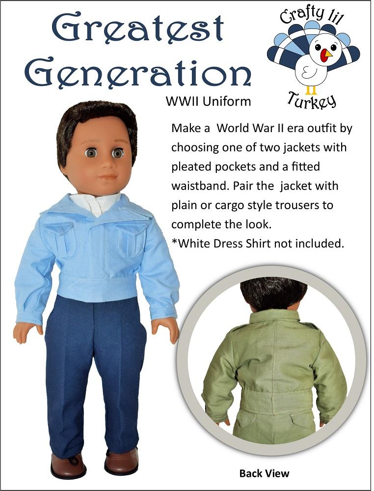 Greatest Generation 18" Doll Clothes Pattern