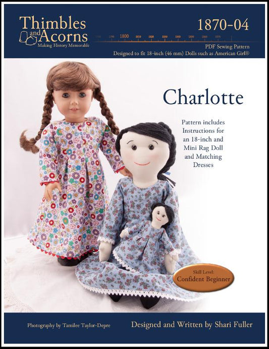 Charlotte 18" Cloth Doll Pattern