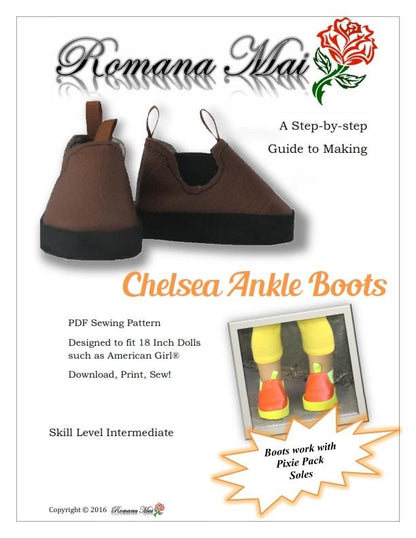 Chelsea Ankle Boots 18" Doll Shoes