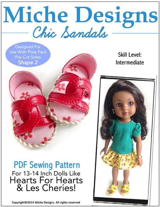 Chic Sandals for Les Cheries and Hearts for Hearts Dolls