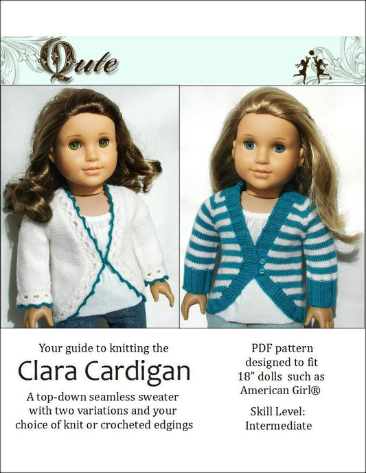 Clara Cardigan Crochet and Knitting Pattern