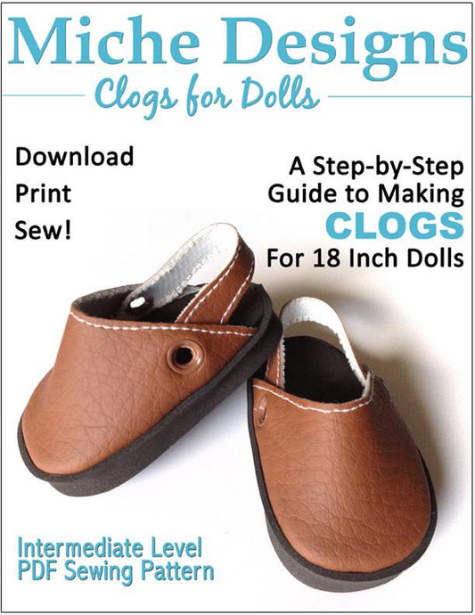 Clogs 18" Doll Shoes