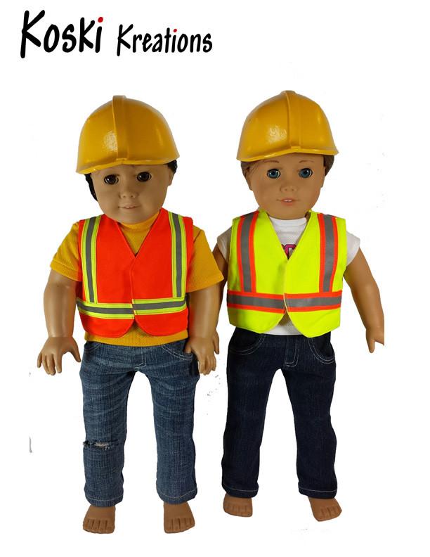Construction Gear 18" Doll Clothes Pattern