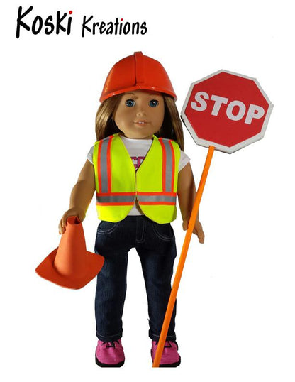 Construction Gear 18" Doll Clothes Pattern