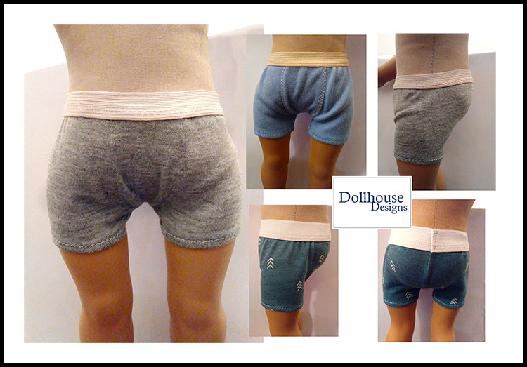 Boys Underwear 18" Doll Clothes Pattern